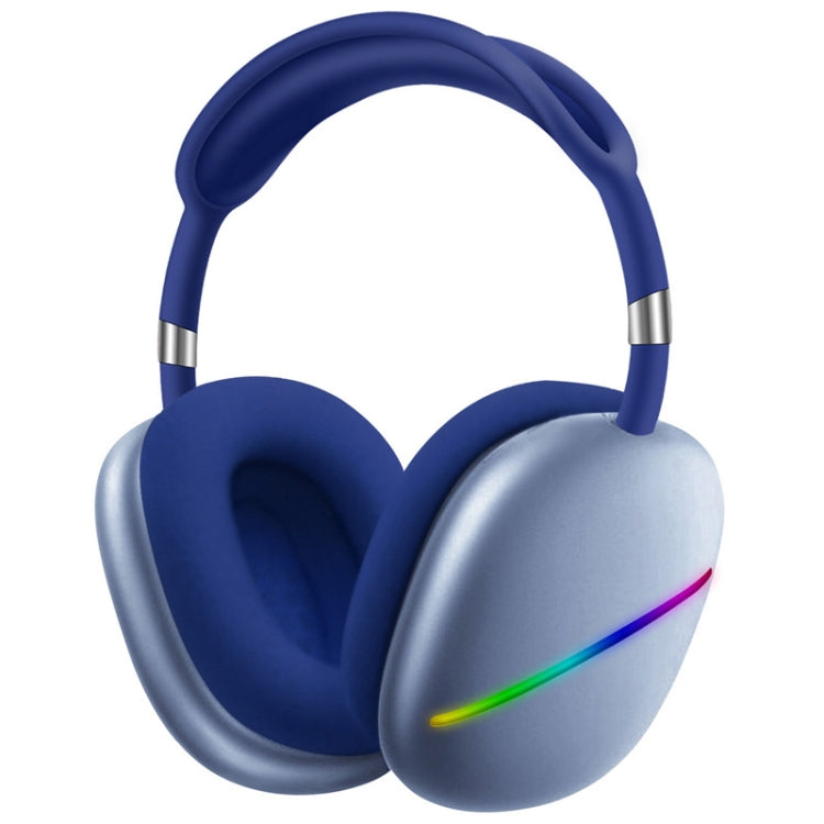 AKZ MAX10 Kopfbügel RGB Kabelloses Bluetooth Musik-Headset mit Mikrofon, unterstützt TF-Karte