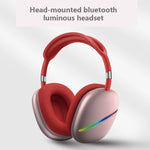 AKZ MAX10 Kopfbügel RGB Kabelloses Bluetooth Musik-Headset mit Mikrofon, unterstützt TF-Karte