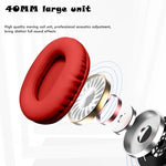AKZ MAX10 Kopfbügel RGB Kabelloses Bluetooth Musik-Headset mit Mikrofon, unterstützt TF-Karte