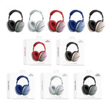 AKZ MAX10 Kopfbügel RGB Kabelloses Bluetooth Musik-Headset mit Mikrofon, unterstützt TF-Karte
