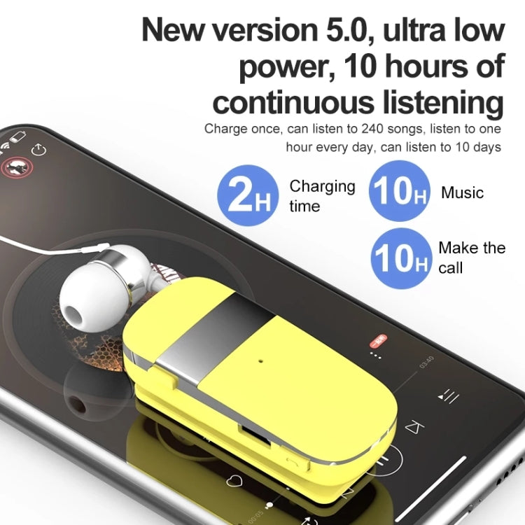 K53 Stereo Kabelloses Bluetooth Headset Anruf-Erinnerung Vibration Clip-on Treiber Auriculares Ohrhörer für Telefon