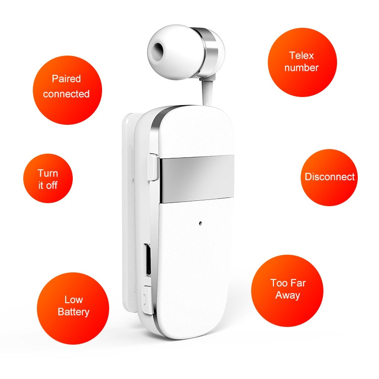K53 Stereo Kabelloses Bluetooth Headset Anruf-Erinnerung Vibration Clip-on Treiber Auriculares Ohrhörer für Telefon