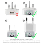 2 Stück XJ01 Netzadapter für iPad 10W 12W Ladegerät & MacBook Serienladegerät, EU-Stecker, EU-Stecker