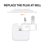 2 STK XJ01 Netzadapter für iPad 10W 12W Ladegerät & MacBook Serienladegerät, UK-Stecker, UK-Stecker