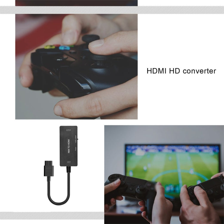 1080P N64 zu HDMI Digital-Analog-Konverter Videokabeladapter, 1080P Adapter
