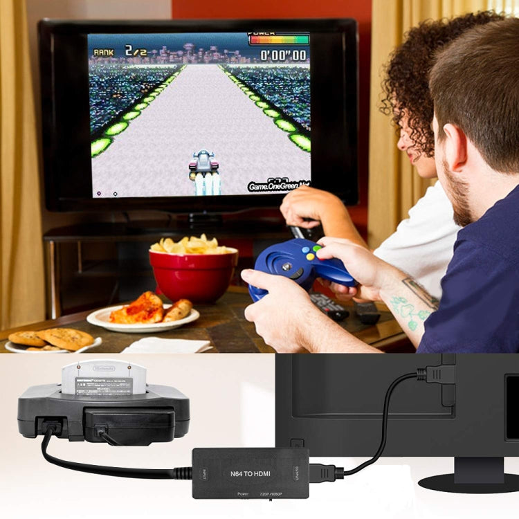 1080P N64 zu HDMI Digital-Analog-Konverter Videokabeladapter, 1080P Adapter