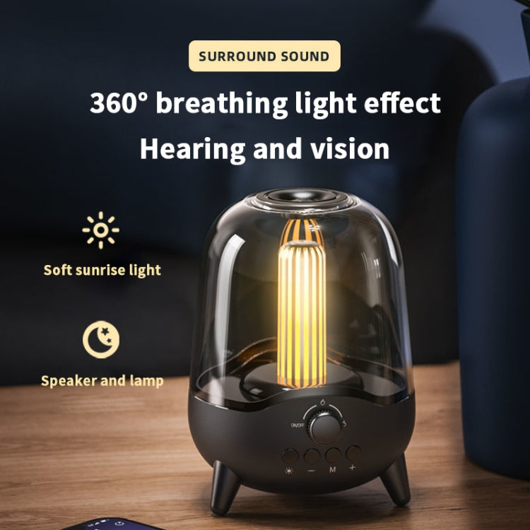 LP-20 LED Nachtlicht Kabelloser Bluetooth 5.0 Musiklautsprecher unterstützt TF-Karte / AUX