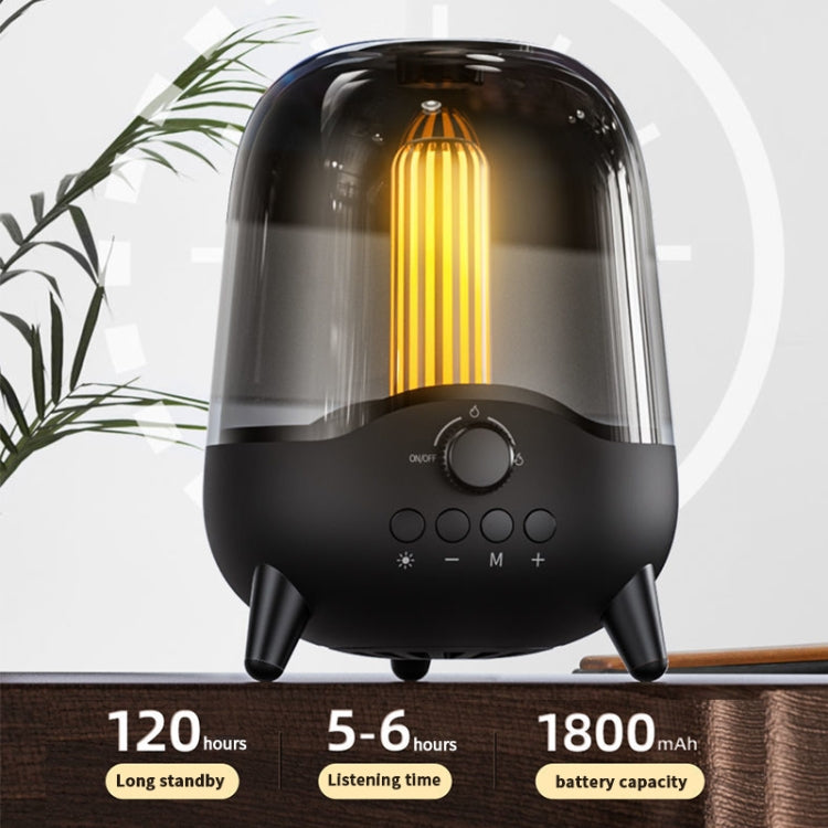 LP-20 LED Nachtlicht Kabelloser Bluetooth 5.0 Musiklautsprecher unterstützt TF-Karte / AUX