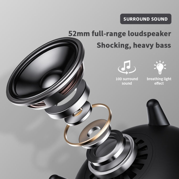 LP-20 LED Nachtlicht Kabelloser Bluetooth 5.0 Musiklautsprecher unterstützt TF-Karte / AUX