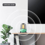 LP-20 LED Nachtlicht Kabelloser Bluetooth 5.0 Musiklautsprecher unterstützt TF-Karte / AUX