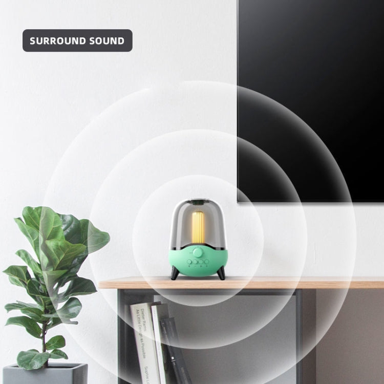 LP-20 LED Nachtlicht Kabelloser Bluetooth 5.0 Musiklautsprecher unterstützt TF-Karte / AUX