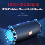 T&G TG192 LED Blinklicht Tragbarer drahtloser Bass 3D Stereo Bluetooth-Lautsprecher, unterstützt FM / TF-Karte / USB