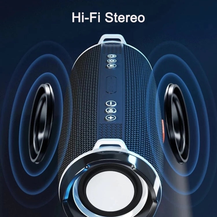 T&G TG192 LED Blinklicht Tragbarer drahtloser Bass 3D Stereo Bluetooth-Lautsprecher, unterstützt FM / TF-Karte / USB