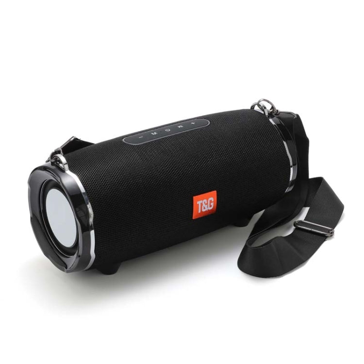 T&G TG187 Tragbarer, wasserdichter kabelloser Bluetooth-Bass-Surround-Lautsprecher mit Schultergurt, unterstützt FM / TF-Karte