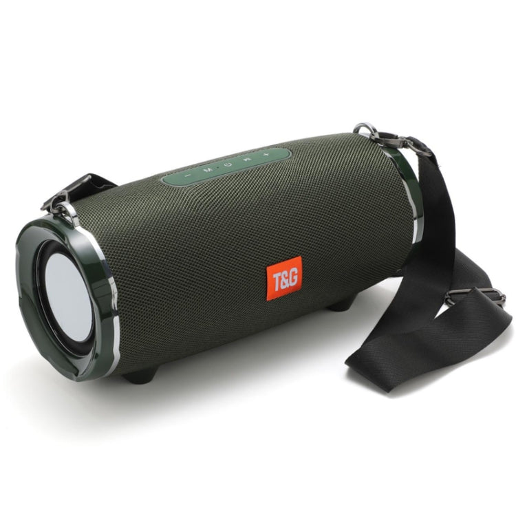 T&G TG187 Tragbarer, wasserdichter kabelloser Bluetooth-Bass-Surround-Lautsprecher mit Schultergurt, unterstützt FM / TF-Karte