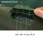 T&G TG187 Tragbarer, wasserdichter kabelloser Bluetooth-Bass-Surround-Lautsprecher mit Schultergurt, unterstützt FM / TF-Karte