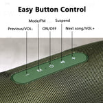 T&G TG187 Tragbarer, wasserdichter kabelloser Bluetooth-Bass-Surround-Lautsprecher mit Schultergurt, unterstützt FM / TF-Karte