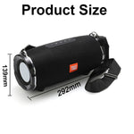 T&G TG187 Tragbarer, wasserdichter kabelloser Bluetooth-Bass-Surround-Lautsprecher mit Schultergurt, unterstützt FM / TF-Karte