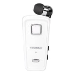 F980 CSR4.1 Einziehbares Kabel Anrufer Vibrationserinnerung Diebstahlschutz Bluetooth Headset, Schwarz, Weiß, Silber, Gold