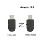 KN330 2 in 1 USB Bluetooth 5.0 Adapter Kabelloser Empfänger Sender für Computer TV Auto