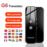 G6 tragbarer Echtzeit-Sofort-Sprachübersetzer, mehrsprachiger Übersetzer, Sprachübersetzer, persönlicher Reiseassistent, G6 Grau, G6 Schwarz