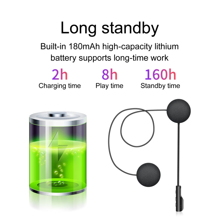 T4 Motorradhelm Bluetooth Headset BT 5.0 Stereo Automatisch Verbinden Unterstützt SIRI, T4