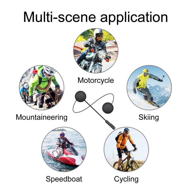 T4 Motorradhelm Bluetooth Headset BT 5.0 Stereo Automatisch Verbinden Unterstützt SIRI, T4