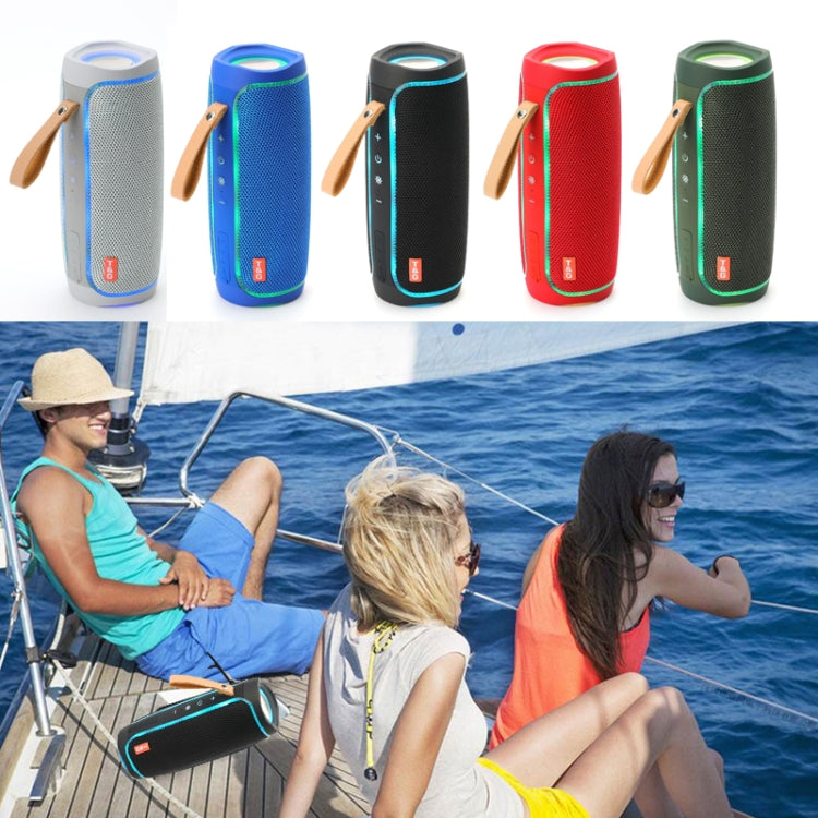 T&G TG287 LED Blinklicht Bluetooth Lautsprecher Tragbarer Drahtloser Stereo Bass Subwoofer UKW / TF / USB
