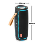 T&G TG287 LED Blinklicht Bluetooth Lautsprecher Tragbarer Drahtloser Stereo Bass Subwoofer UKW / TF / USB