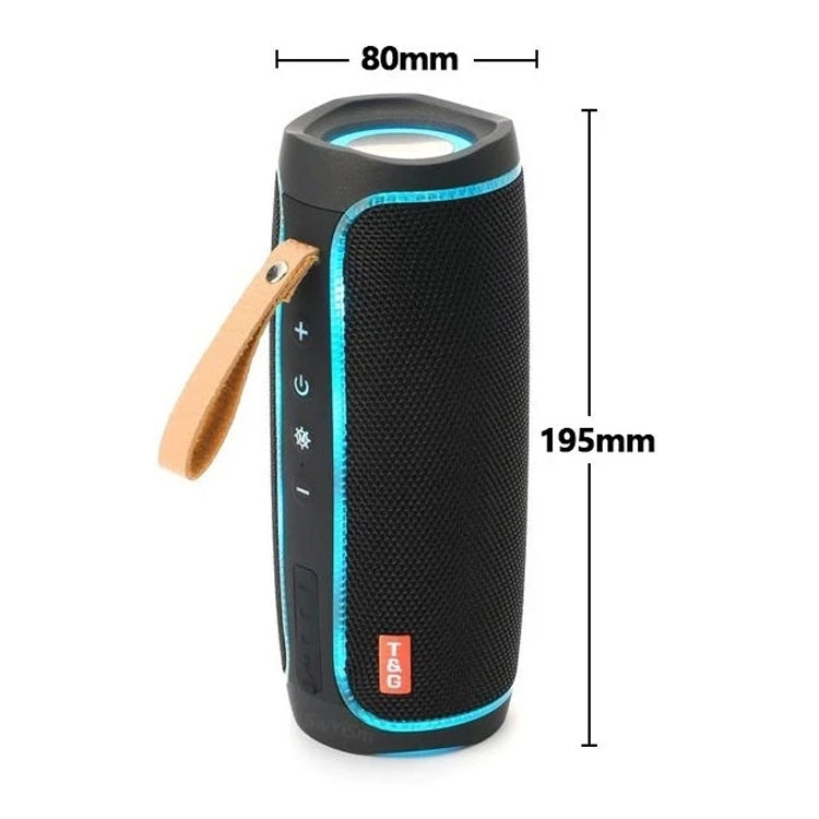 T&G TG287 LED Blinklicht Bluetooth Lautsprecher Tragbarer Drahtloser Stereo Bass Subwoofer UKW / TF / USB