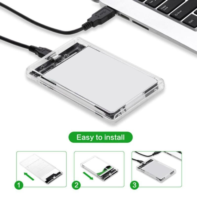 2,5 Zoll SATA zu USB 3.1 Gen 2 Tragbares Gehäuse