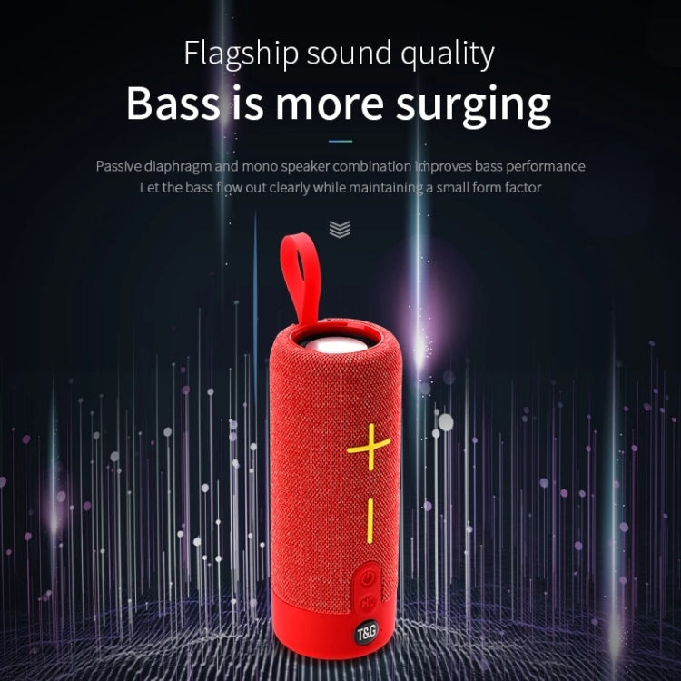 T&G TG619 Tragbarer kabelloser Bluetooth-Lautsprecher Wasserdicht Outdoor Bass Subwoofer Unterstützt AUX TF USB