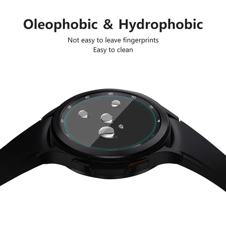 For Samsung Galaxy Watch4 Classic 46mm ENKAY Hat-Prince 0.2mm 9H 2.15D Curved Edge Tempered Glass Screen Protector Watch Film, 1 PCS, 2 PCS, 5 PCS, 10 PCS