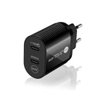 40W Dual Port PD / Typ-C Schnellladegerät mit Typ-C zu Typ-C Datenkabel, EU Stecker, EU Stecker + Typ-C zu Typ-C Kabel