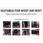 W-987 Magnetic Suction 15W Wireless Charger Car Air Outlet Bracket for iPhone 12 Series and other Smart Phones, W-987