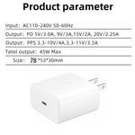 M135 45W USB-C / Typ-C Port Schnellladegerät, US-Stecker