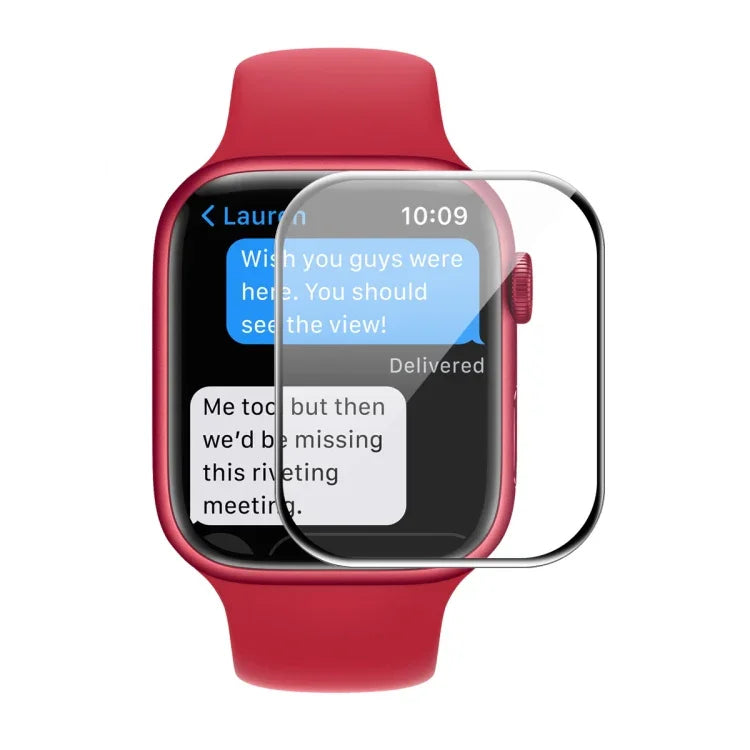ENKAY Hat-Prince 3D Full Coverage Soft PC Edge + PMMA HD Displayschutzfolie für Apple Watch Series 9 / 8 / 7 45mm, 1 Stück, 2 Stück, 5 Stück, 10 Stück
