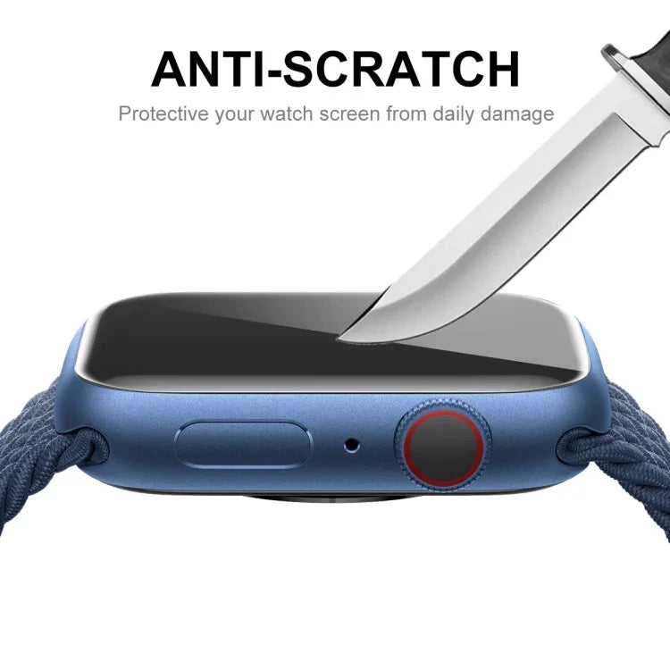 ENKAY Hat-Prince 3D Full Coverage Soft PC Edge + PMMA HD Displayschutzfolie für Apple Watch Series 9 / 8 / 7 45mm, 1 Stück, 2 Stück, 5 Stück, 10 Stück