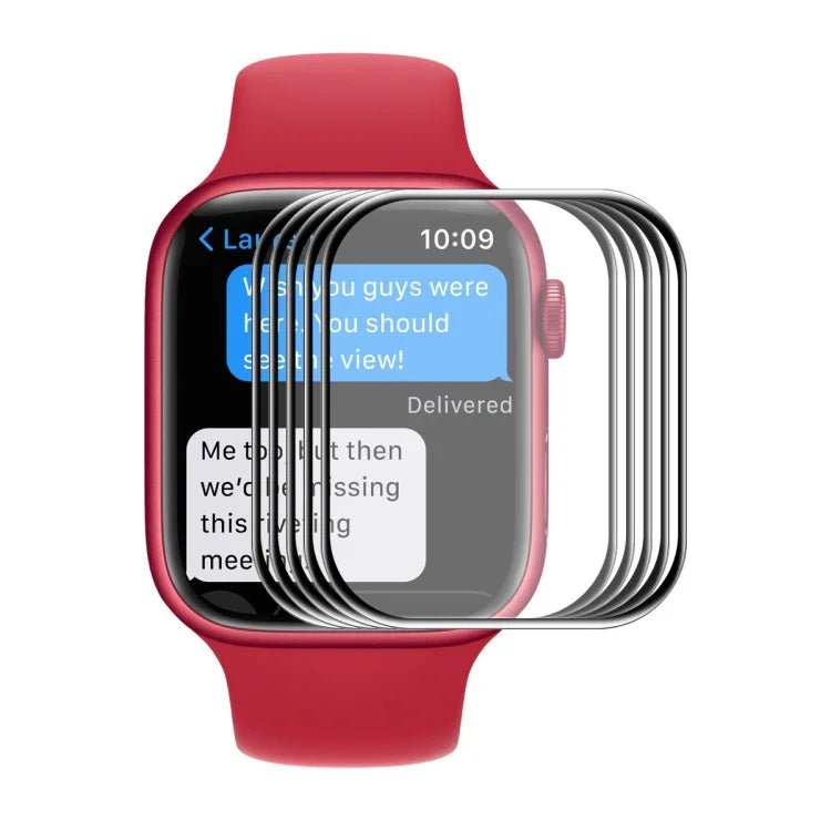 ENKAY Hat-Prince 3D Full Coverage Soft PC Edge + PMMA HD Displayschutzfolie für Apple Watch Series 9 / 8 / 7 45mm, 1 Stück, 2 Stück, 5 Stück, 10 Stück