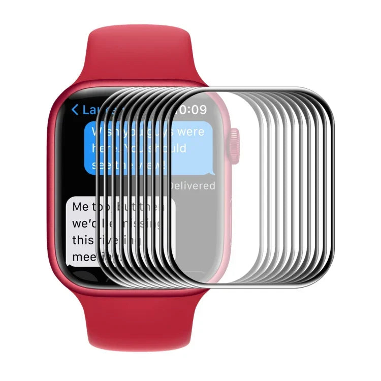 ENKAY Hat-Prince 3D Full Coverage Soft PC Edge + PMMA HD Displayschutzfolie für Apple Watch Series 9 / 8 / 7 45mm, 1 Stück, 2 Stück, 5 Stück, 10 Stück