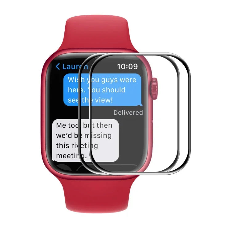 For Apple Watch Series 9 / 8 / 7 41mm ENKAY Hat-Prince 3D Full Coverage Soft PC Edge + PMMA HD Screen Protector Film, 1 PC, 2 PCS, 5 PCS, 10 PCS