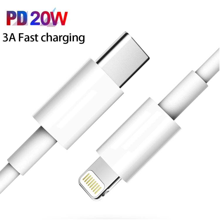 PD20W USB-C / Type-C zu 8-Pin PD Schnelllade-Sync-Datenkabel für iPhone 13 / 12 Serie, 1m, 1,5m, 2m