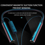 GYM530 Magnetische Nackenbügel Geräuschunterdrückende Sport-Ohrhörer In-Ear Stereo Unterstützung Freisprechen / TF-Karte