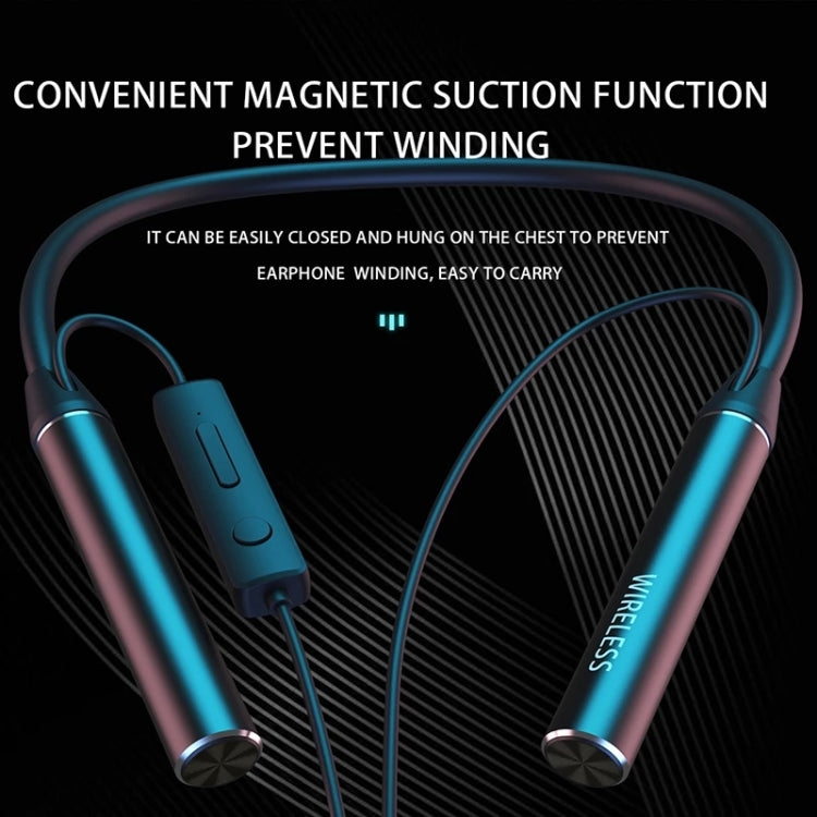 GYM530 Magnetische Nackenbügel Geräuschunterdrückende Sport-Ohrhörer In-Ear Stereo Unterstützung Freisprechen / TF-Karte