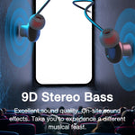 GYM530 Magnetische Nackenbügel Geräuschunterdrückende Sport-Ohrhörer In-Ear Stereo Unterstützung Freisprechen / TF-Karte