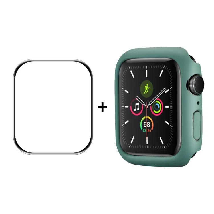 ENKAY Hat-Prince PC Frame + Full Coverage PMMA HD Screen Protector Film for Apple Watch Series 9 / 8 / 7 41mm