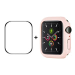 ENKAY Hat-Prince PC-Rahmen + vollflächige PMMA HD-Displayschutzfolie für Apple Watch Series 7 45 mm