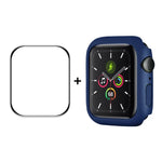 ENKAY Hat-Prince PC-Rahmen + vollflächige PMMA HD-Displayschutzfolie für Apple Watch Series 7 45 mm