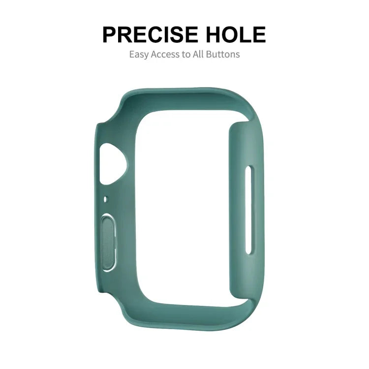 ENKAY Hat-Prince PC-Rahmen + vollflächige PMMA HD-Displayschutzfolie für Apple Watch Series 7 45 mm