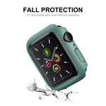 ENKAY Hat-Prince PC-Rahmen + vollflächige PMMA HD-Displayschutzfolie für Apple Watch Series 7 45 mm